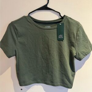 Wild Fable Forest Green Crop Top